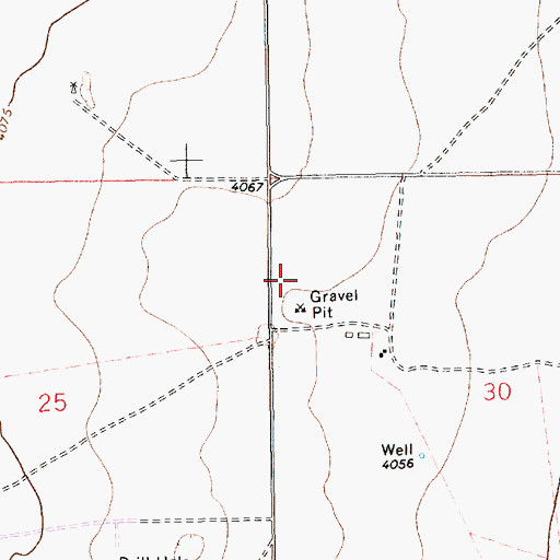 Topographic Map of 10061 Water Well, NM