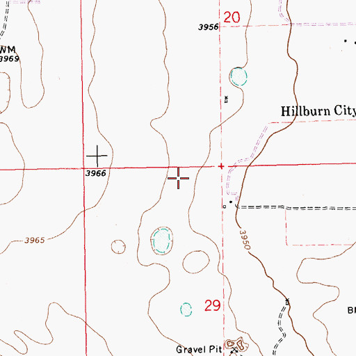 Topographic Map of 10074 Water Well, NM