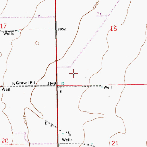 Topographic Map of 10073 Water Well, NM