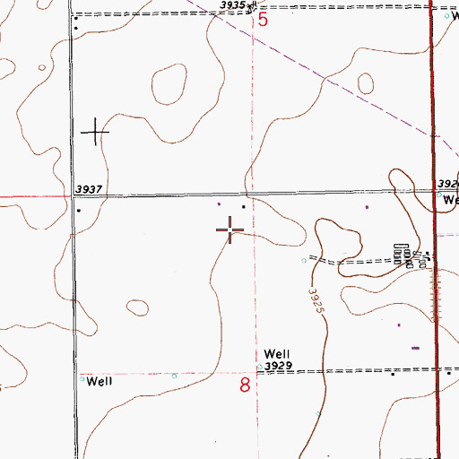 Topographic Map of 10118 Water Well, NM