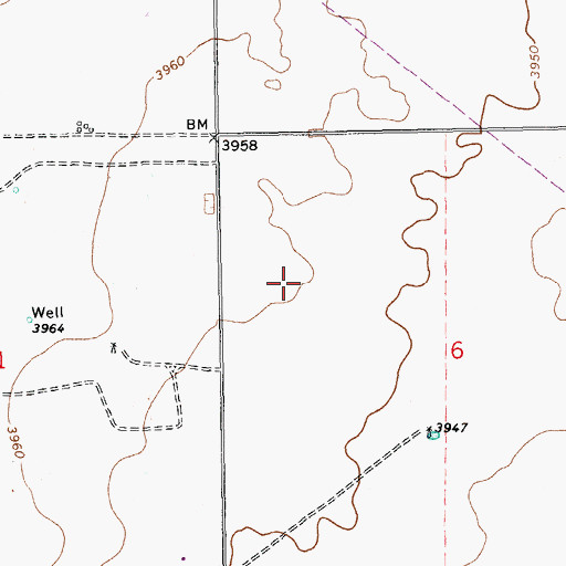 Topographic Map of 10115 Water Well, NM
