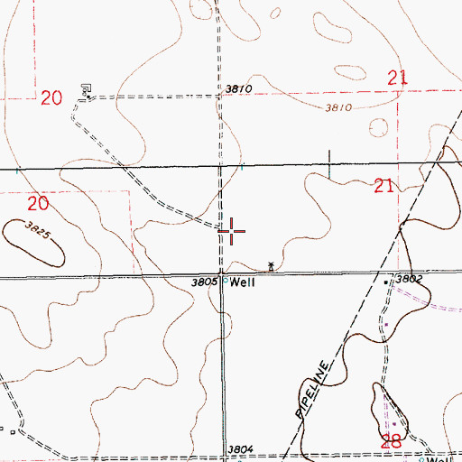 Topographic Map of 10149 Water Well, NM