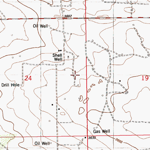 Topographic Map of 10576 Water Well, NM