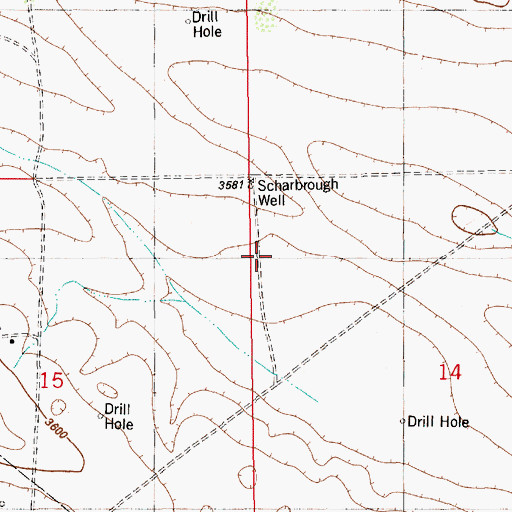 Topographic Map of 10575 Water Well, NM