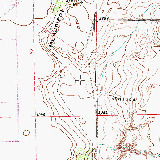 Topographic Map of 10522 Water Well, NM