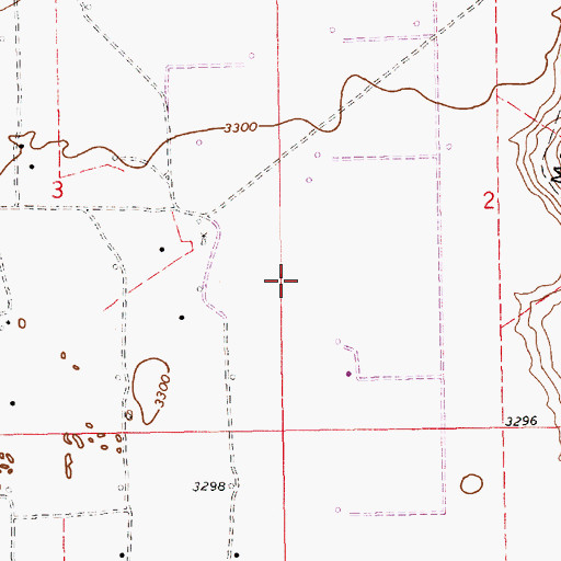 Topographic Map of 10520 Water Well, NM