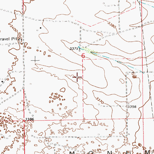 Topographic Map of 10531 Water Well, NM