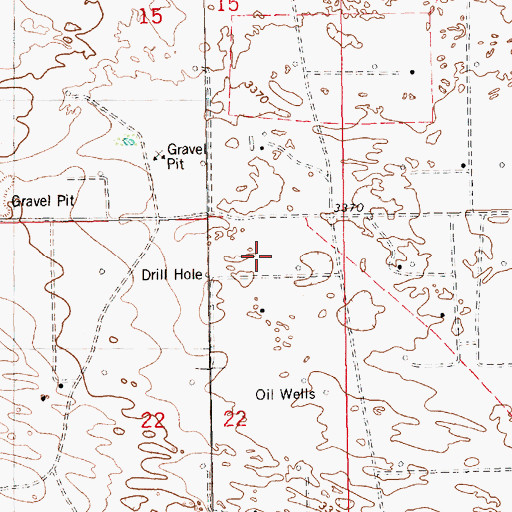 Topographic Map of 10508 Water Well, NM