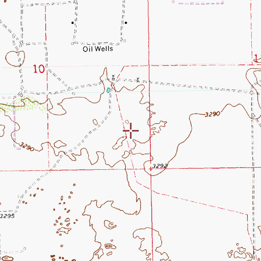 Topographic Map of 10534 Water Well, NM