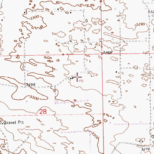 Topographic Map of 10539 Water Well, NM