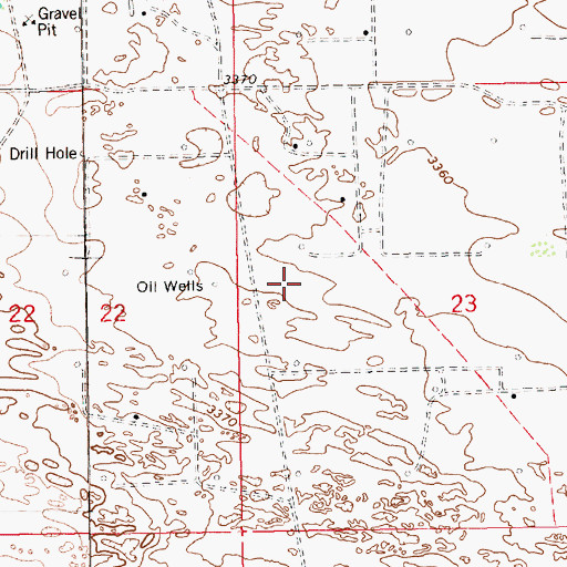 Topographic Map of 10511 Water Well, NM