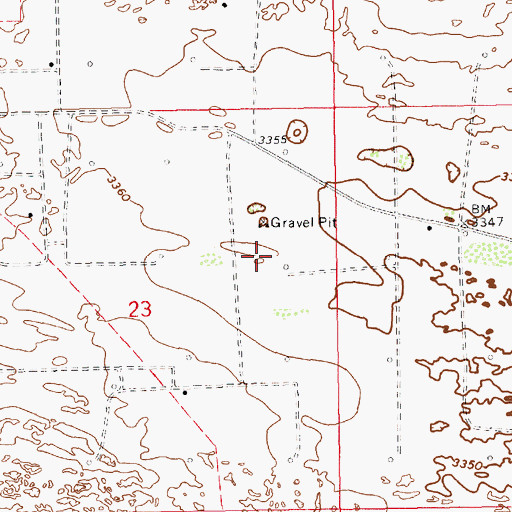 Topographic Map of 10512 Water Well, NM