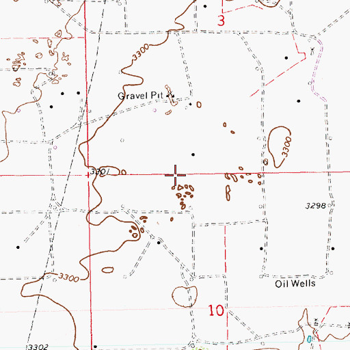 Topographic Map of 10524 Water Well, NM