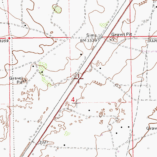 Topographic Map of 10528 Water Well, NM