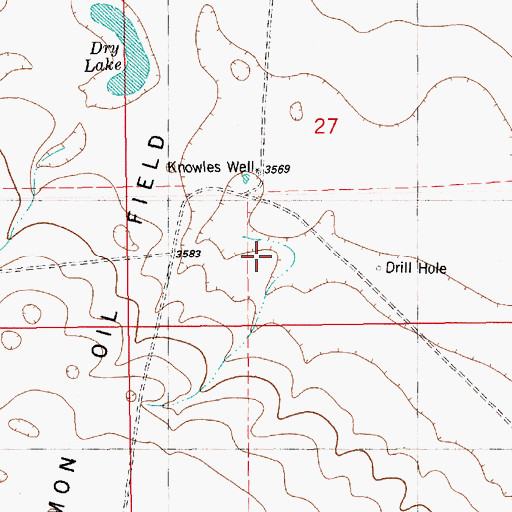 Topographic Map of 10577 Water Well, NM