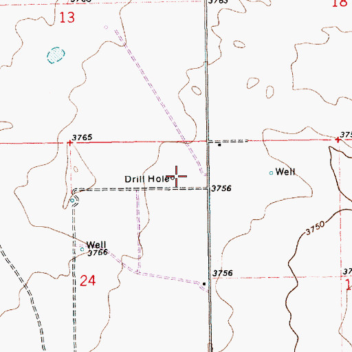 Topographic Map of 10191 Water Well, NM