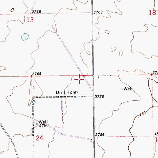 Topographic Map of 10192 Water Well, NM