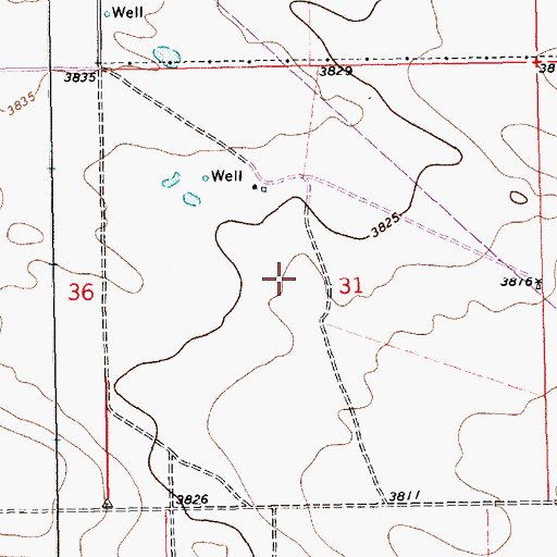 Topographic Map of 10151 Water Well, NM