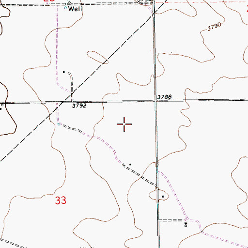Topographic Map of 10153 Water Well, NM