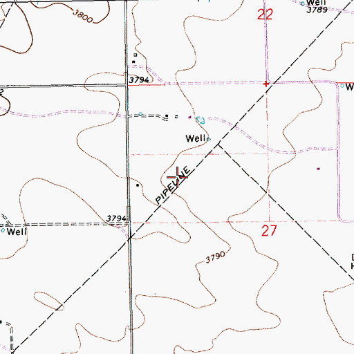 Topographic Map of 10148 Water Well, NM