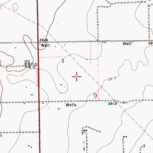 Topographic Map of 10122 Water Well, NM