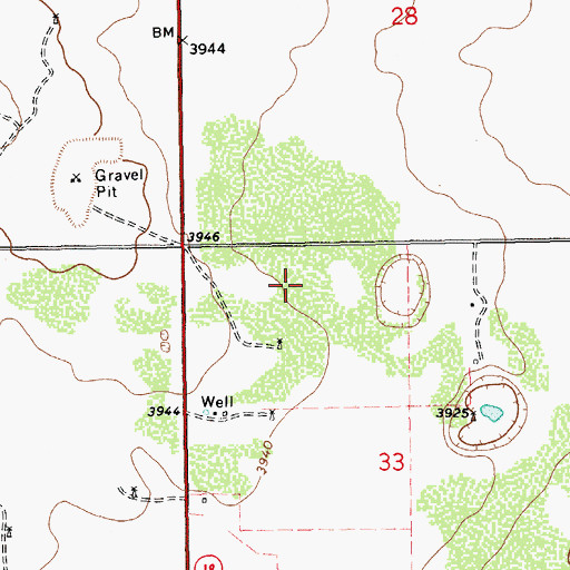 Topographic Map of 10076 Water Well, NM