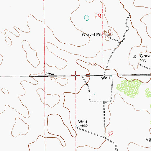 Topographic Map of 10075 Water Well, NM