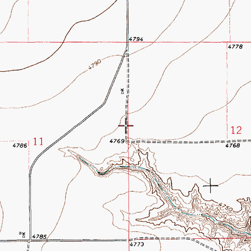 Topographic Map of 10560 Water Well, NM