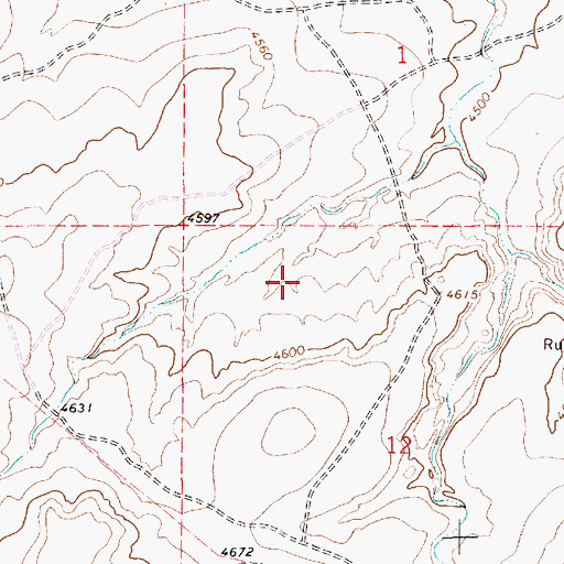 Topographic Map of 10898 Water Well, NM