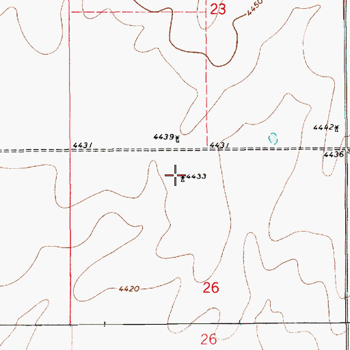 Topographic Map of 10621 Water Well, NM