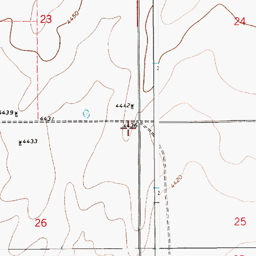 Topographic Map of 10625 Water Well, NM