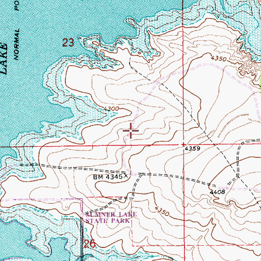 Topographic Map of 10595 Water Well, NM