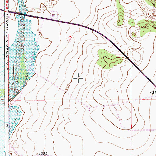 Topographic Map of 10581 WAter Well, NM