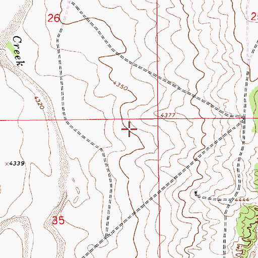 Topographic Map of 10575 Water Well, NM