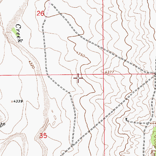 Topographic Map of 10574 Water Well, NM