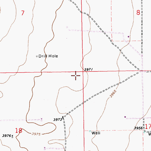 Topographic Map of 10068 Water Well, NM