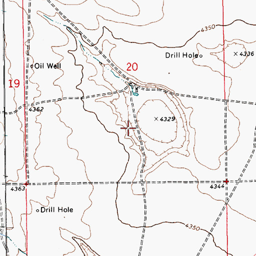 Topographic Map of 10937 Water Well, NM