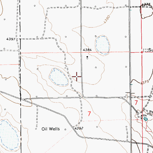 Topographic Map of 10931 Water Well, NM