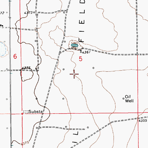 Topographic Map of 10930 Water Well, NM