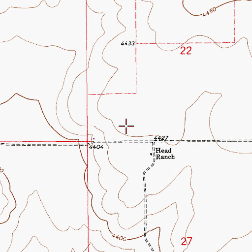 Topographic Map of 10620 Water Well, NM