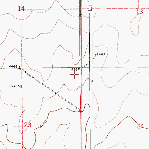 Topographic Map of 10613 Water Well, NM