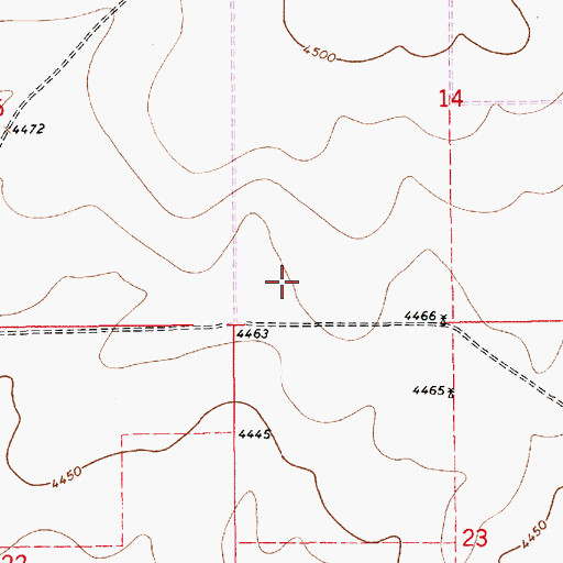 Topographic Map of 10614 Water Well, NM