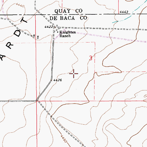 Topographic Map of 10551 Water Well, NM