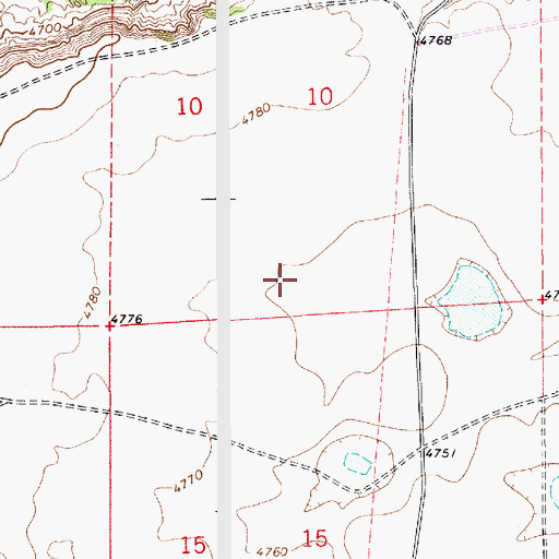 Topographic Map of 10899 Water Well, NM