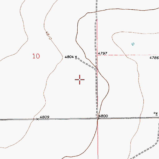 Topographic Map of 10559 WAter Well, NM