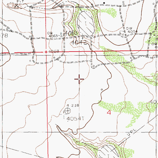 Topographic Map of 11746 Water Well, NM