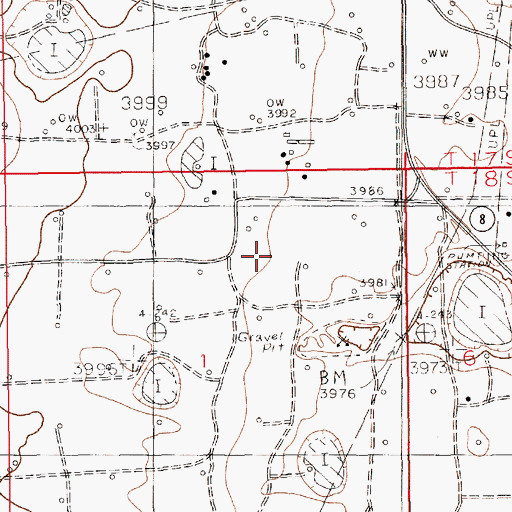 Topographic Map of 11744 Water Well, NM