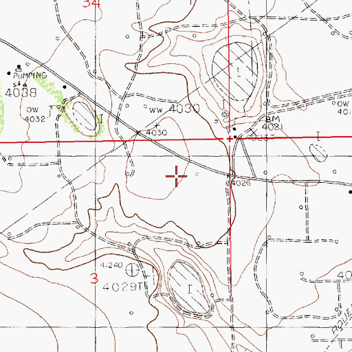 Topographic Map of 05065 Water Well, NM