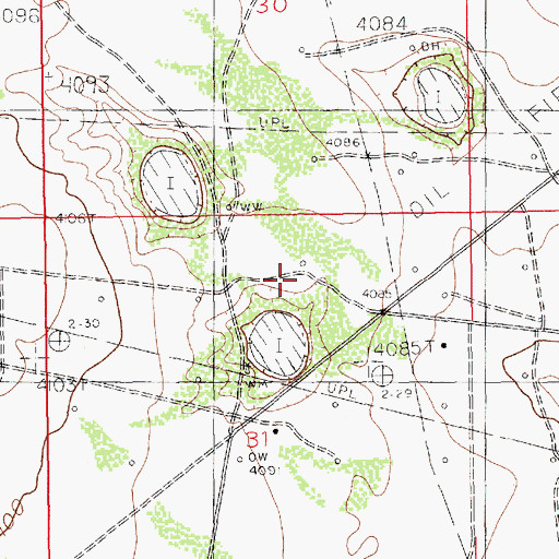 Topographic Map of 11319 Water Well, NM