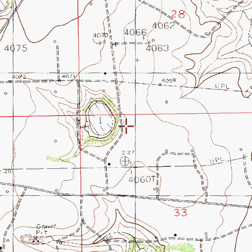 Topographic Map of 11317 Water Well, NM